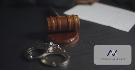 Judge preparing to announce final verdict, handcuffs and gavel on table, justice